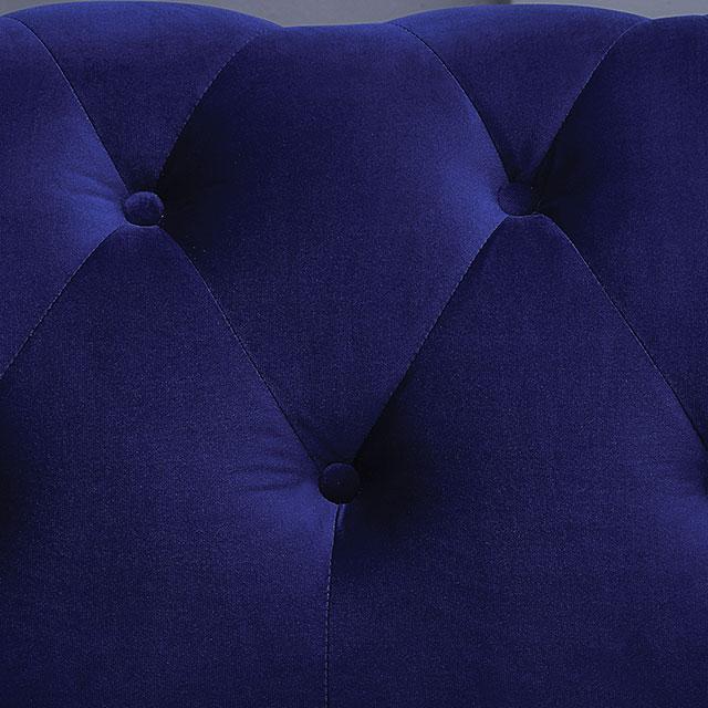 GIACOMO Loveseat, Blue Loveseat FOA East