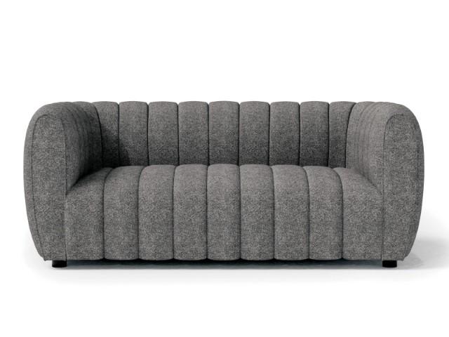 AVERSA Loveseat, Charcoal Gray Loveseat FOA East