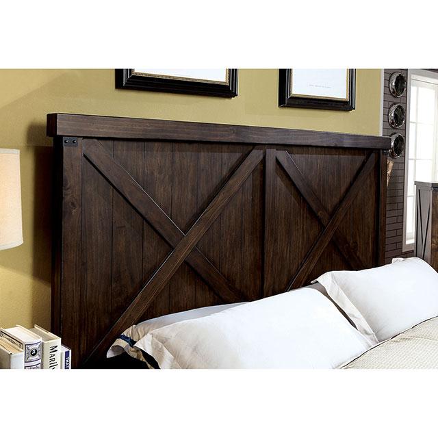 Bianca Dark Walnut Cal.King Bed Bed FOA East