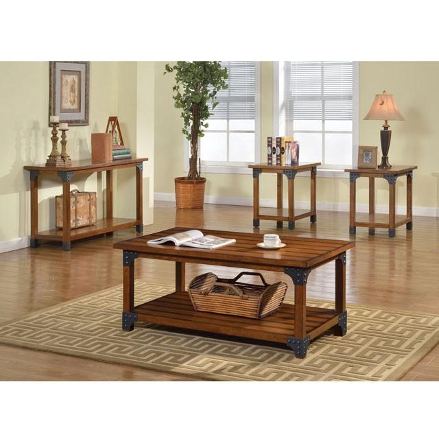 BOZEMAN Antique Oak 3 Pc. Table Set Table Set FOA East