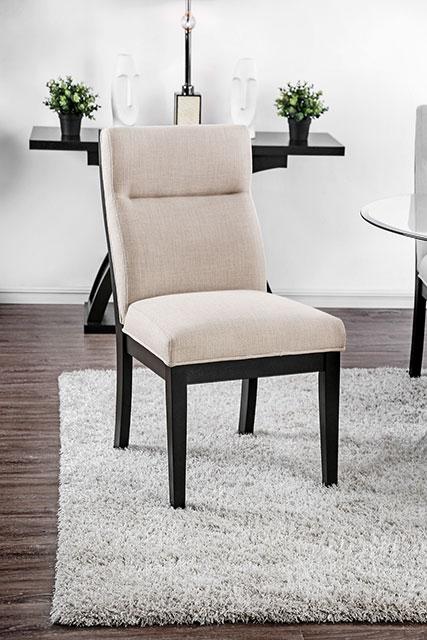 Jasmin Black/White Side Chair (2/CTN) Dining Chair FOA East