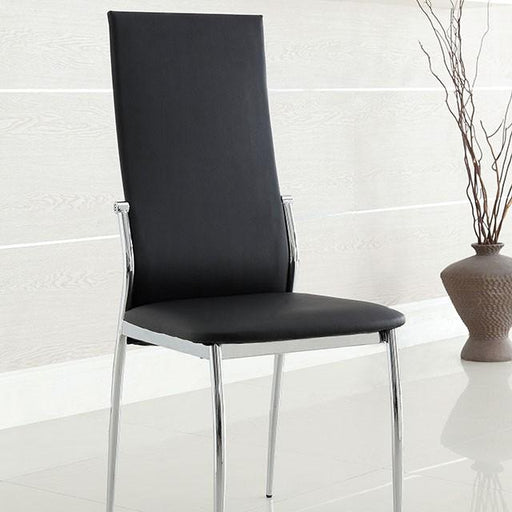 Kalawao Black Side Chair (2/CTN) Dining Chair FOA East