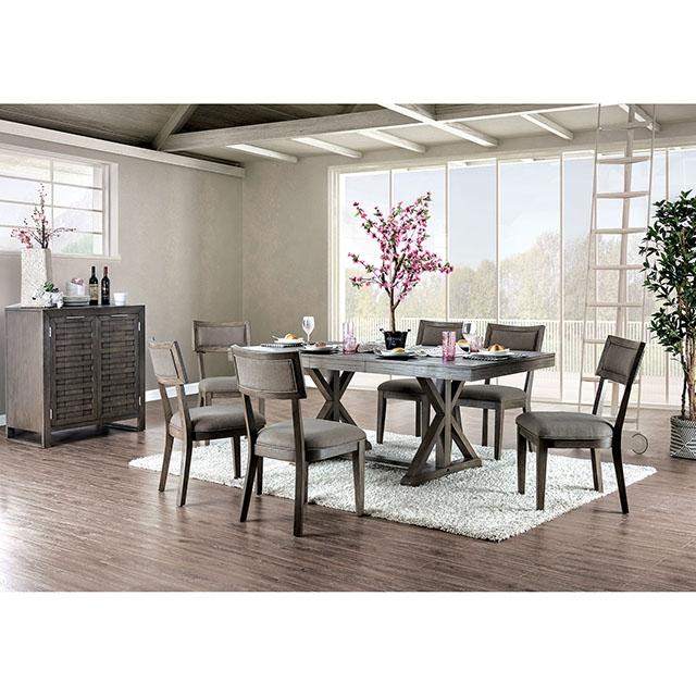 Leeds Gray Dining Table Dining Table FOA East