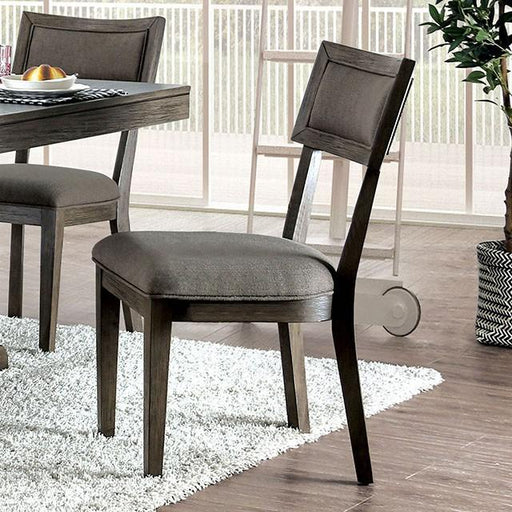 Leeds Gray Side Chair Dining Chair FOA East