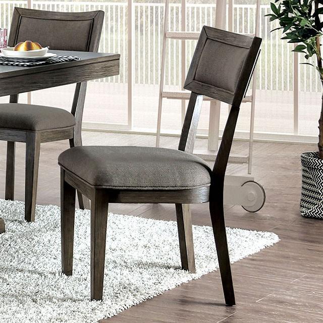 Leeds Gray Side Chair Dining Chair FOA East