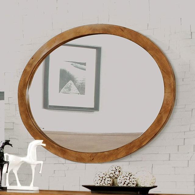 Lennart Oak Oval Mirror Mirror FOA East