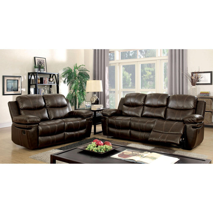 Listowel Brown Love Seat Loveseat FOA East