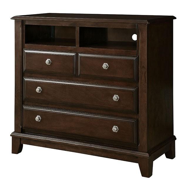 Litchville Brown Cherry Media Chest Media Chest FOA East