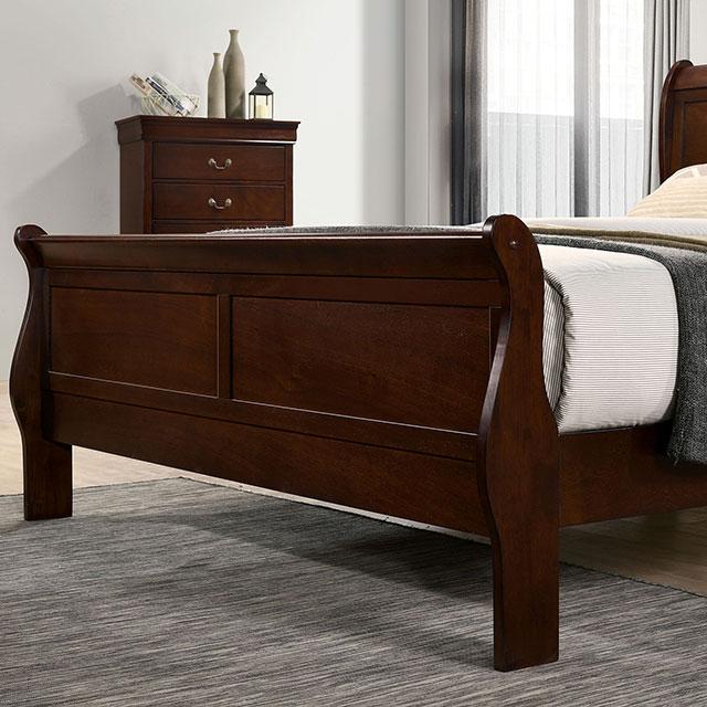 LOUIS PHILIPPE Twin Bed, Cherry Bed FOA East