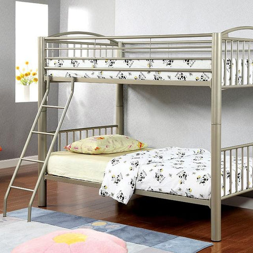 Lovia Metallic Gold Twin/Twin Bunk Bed Bunk Bed FOA East