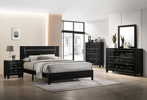 MAGDEBURG Cal.King Bed, Black Bed FOA East