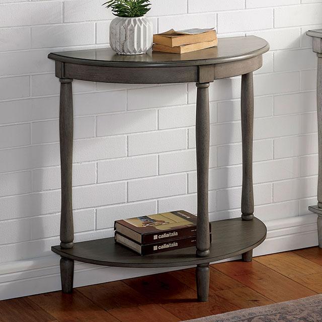 MENTON Side Table, Antq. Gray End Table FOA East