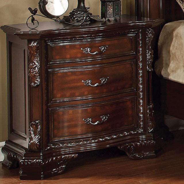 Monte Vista I Brown Cherry Night Stand Nightstand FOA East