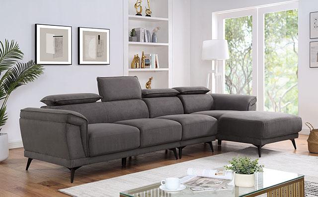 NAPANEE Sectional, Dark Gray Sectional FOA East