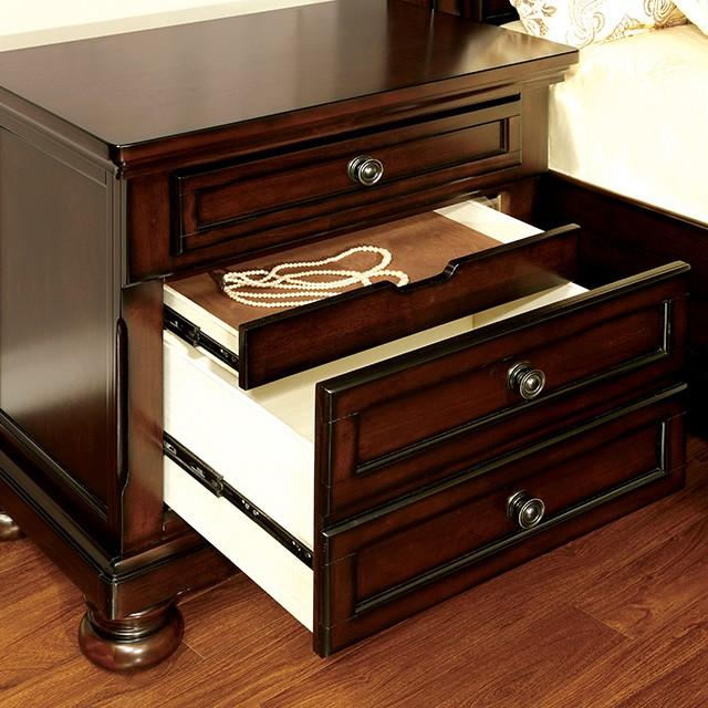 NORTHVILLE Dark Cherry Night Stand Nightstand FOA East