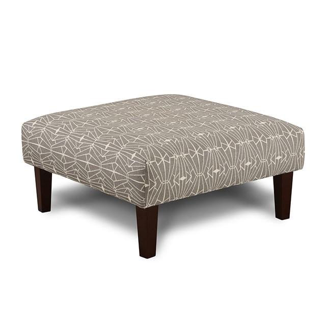 PARKER Gray/Pattern Ottoman Ottoman FOA East