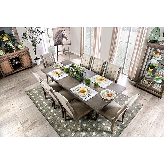 Patience Rustic Natural Tone Dining Table Dining Table FOA East