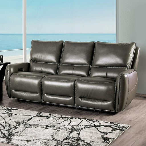 PHINEAS Power Sofa, Gray Sofa FOA East