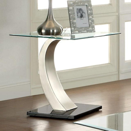 ROXO Satin Plated/Black End Table End Table FOA East