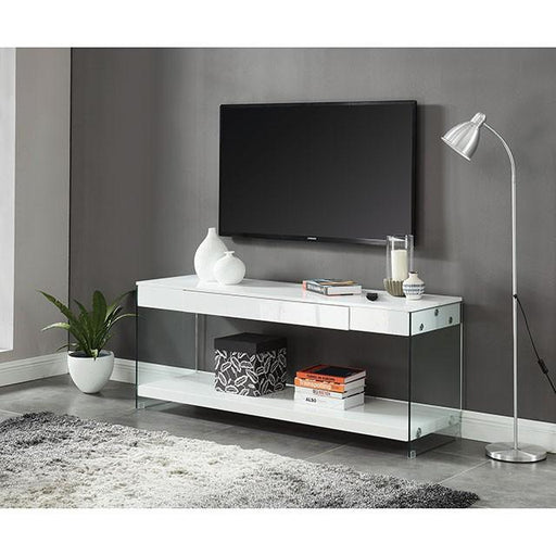 Sabugal White 60" TV Stand TV Stand FOA East