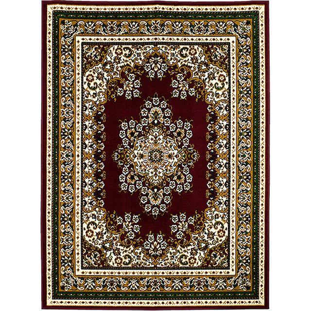 SHINTA Burgundy 5' X 8' Area Rug Rug FOA East