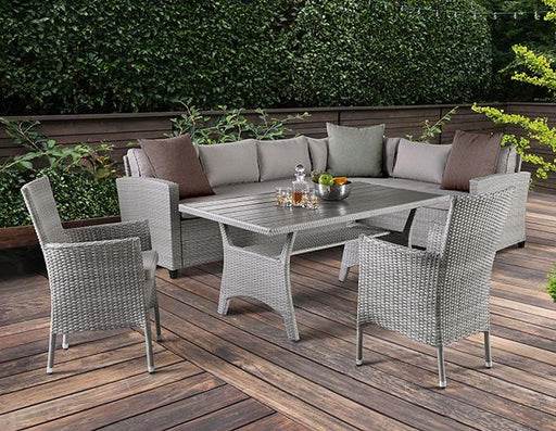 Shonda 5 PC. Patio Dining Set Outdoor Dining Set FOA East