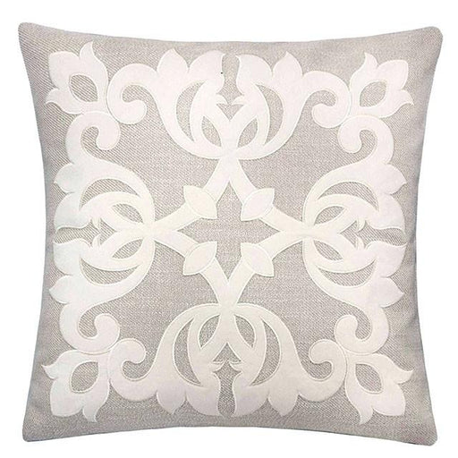 Trudy Light Beige 20" X 20" Pillow, Ecru Pillow FOA East