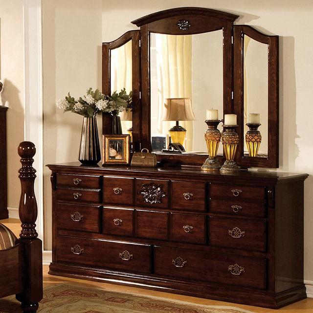 Tuscan II Glossy Dark Pine Dresser Dresser FOA East