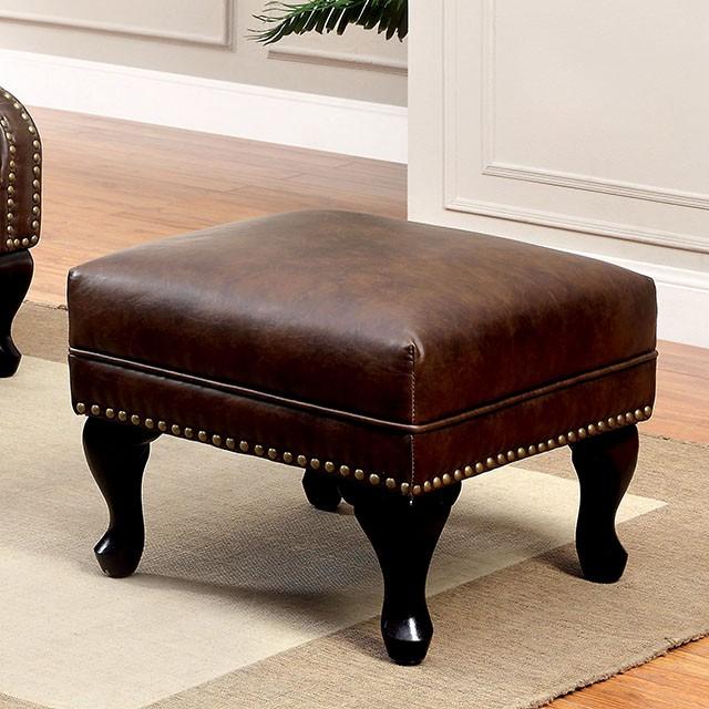 VAUGH Rustic Brown Ottoman Ottoman FOA East