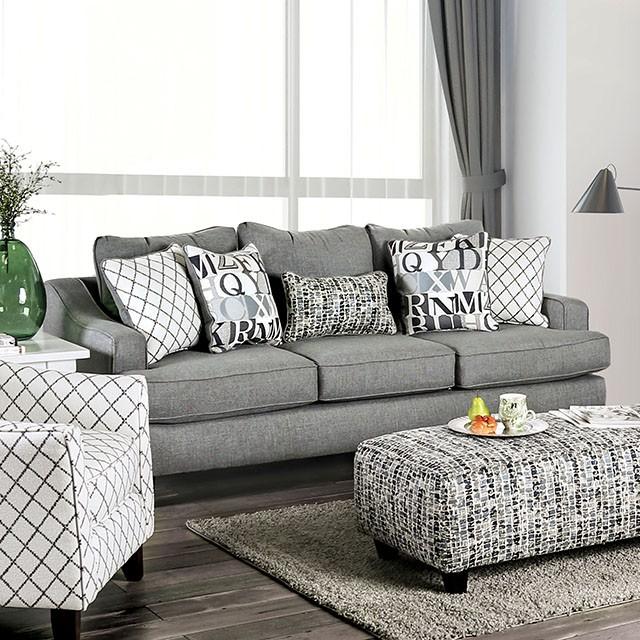 Verne Bluish Gray Sofa Sofa FOA East