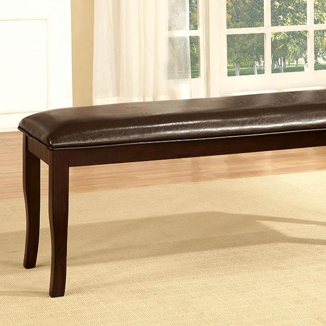 Woodside Dark Cherry/Espresso Bench Bench FOA East