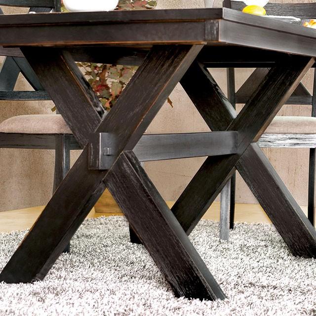 XANTHE Black Dining Table Dining Table FOA East