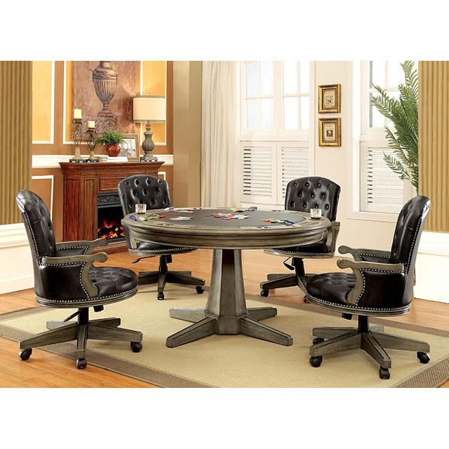 YELENA Gray Game Table Game Table FOA East