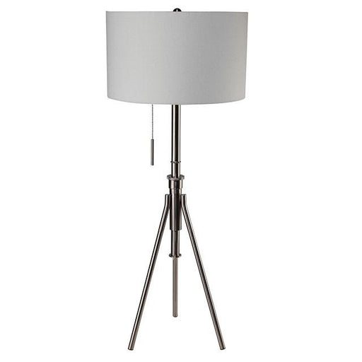 Zaya Brushed Steel Floor Lamp Floor Lamp FOA East