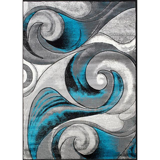 Niksar Turquoise 5' X 7' Area Rug Rug FOA East