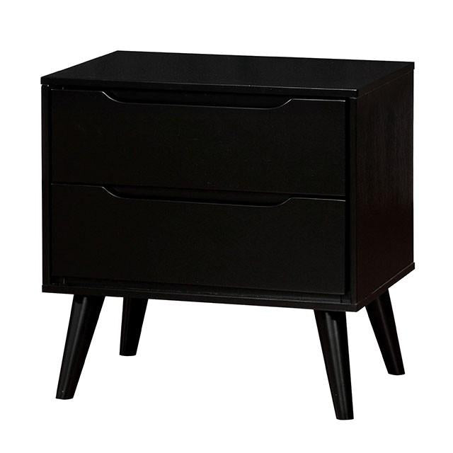 LENNART II Black Night Stand Nightstand FOA East