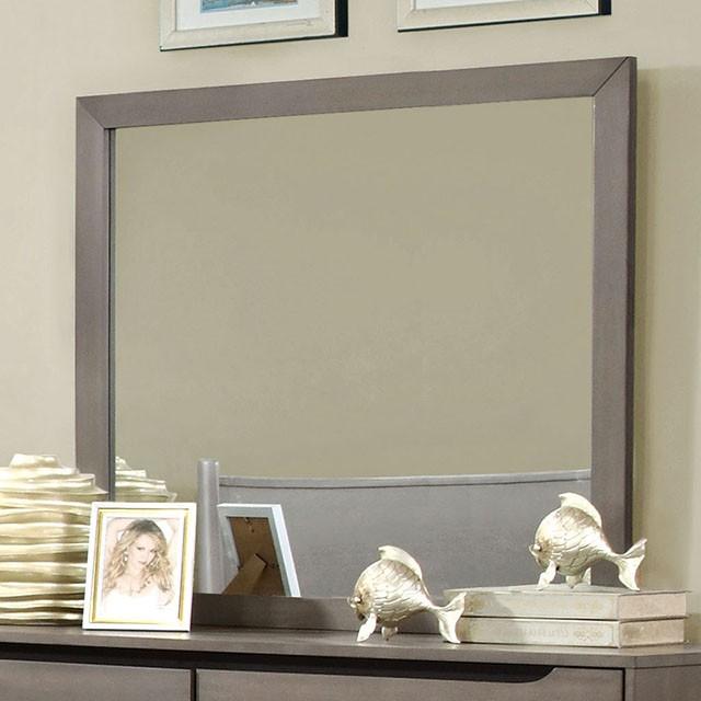 Lennart Gray Rectangular Mirror Mirror FOA East