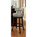 SHIRLEY Dark Oak/Gray 24" Bar Stool Barstool FOA East