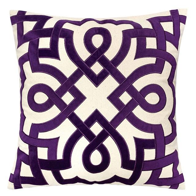 Jorja Purple 20" X 20" Pillow, Purple Pillow FOA East