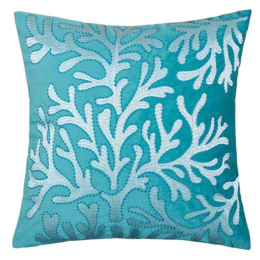 June Teal 20" X 20" Pillow, Teal Pillow FOA East