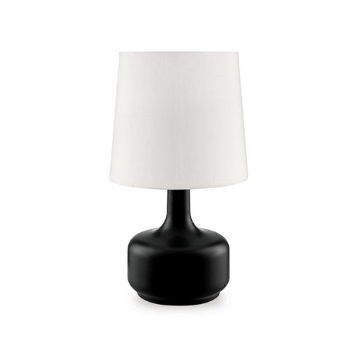 Farah Black 17"H Matte Black Table Lamp Table Lamp FOA East