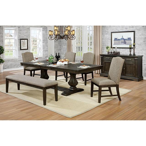 Faulk Espresso Dining Table Dining Table FOA East