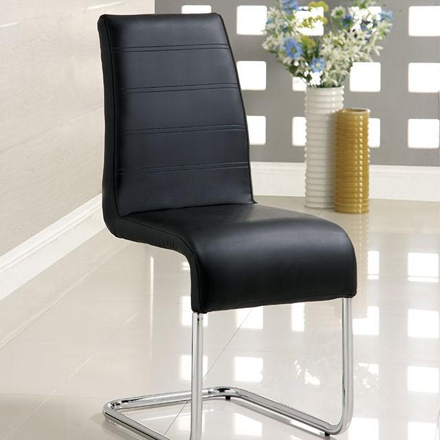 Mauna Black Side Chair Dining Chair FOA East