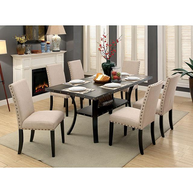 Kaitlin Light Walnut Dining Table Dining Table FOA East