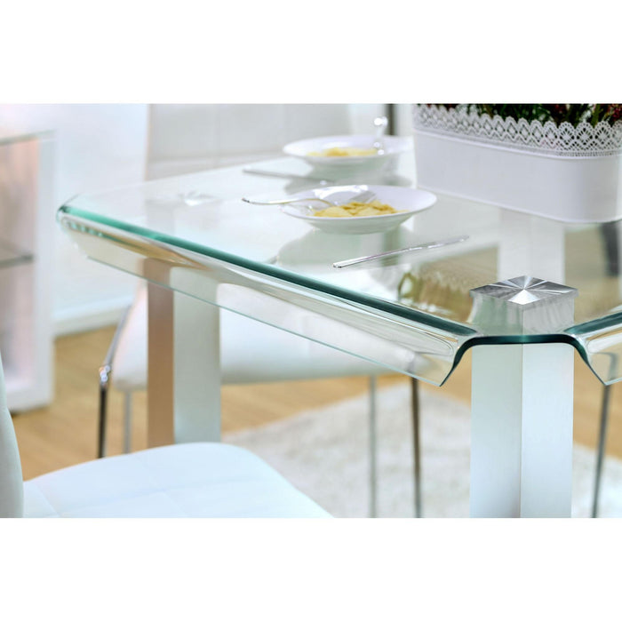 Richfield II Silver/Chrome Counter Ht. Table Dining Table FOA East