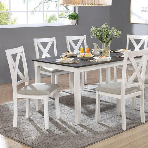 ANYA 7 Pc. Dining Table Set Dining Room Set FOA East