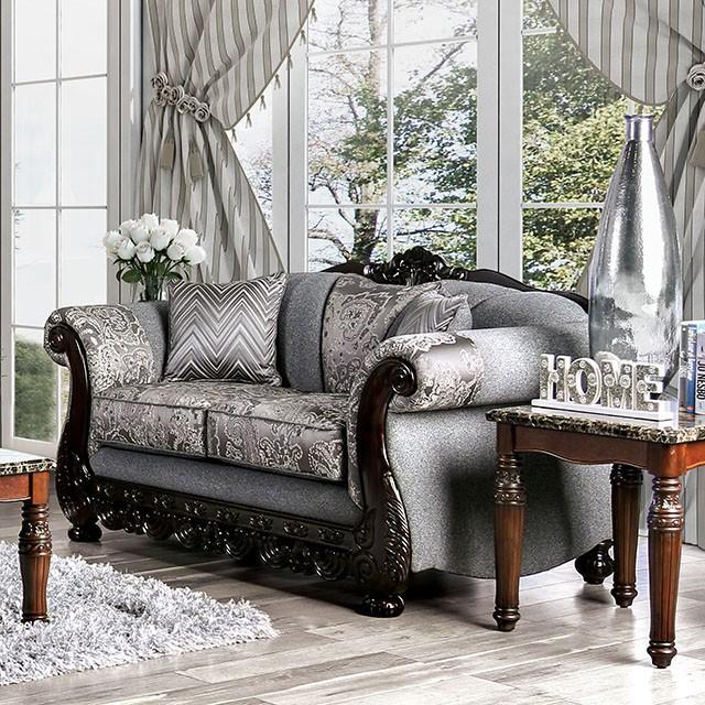 Newdale Gray Love Seat Loveseat FOA East