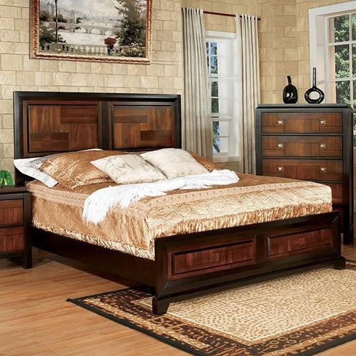 Patra Acacia/Walnut Full Bed Bed FOA East