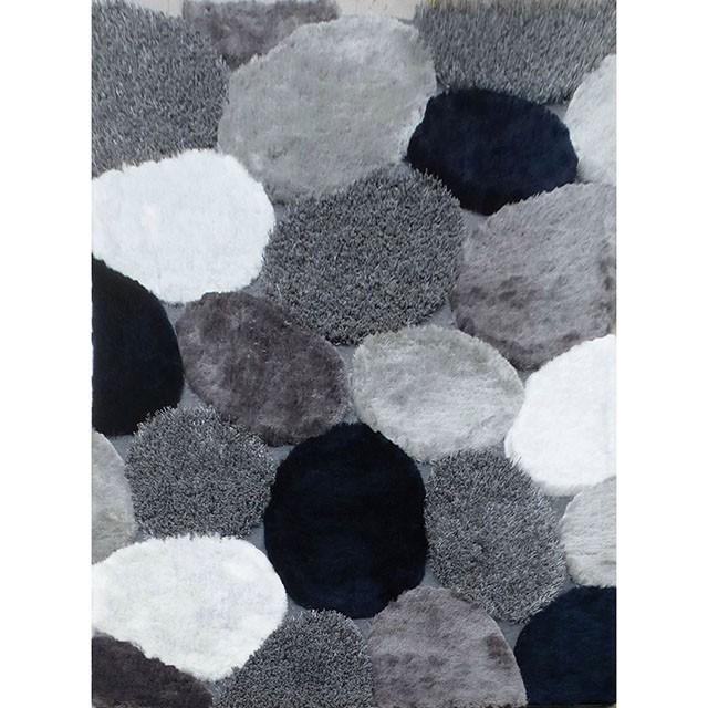 Vancouver Gray/Navy 5' X 7' Area Rug Rug FOA East