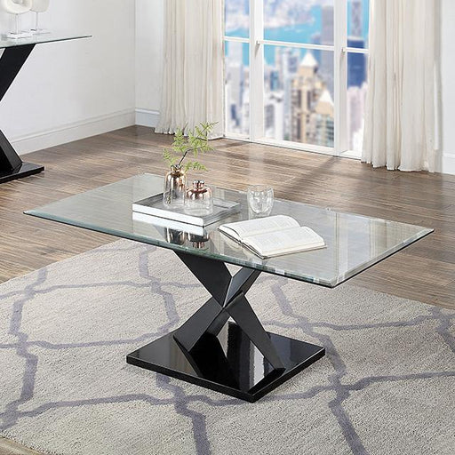 XANTHUS Coffee Table, Black Coffee Table FOA East